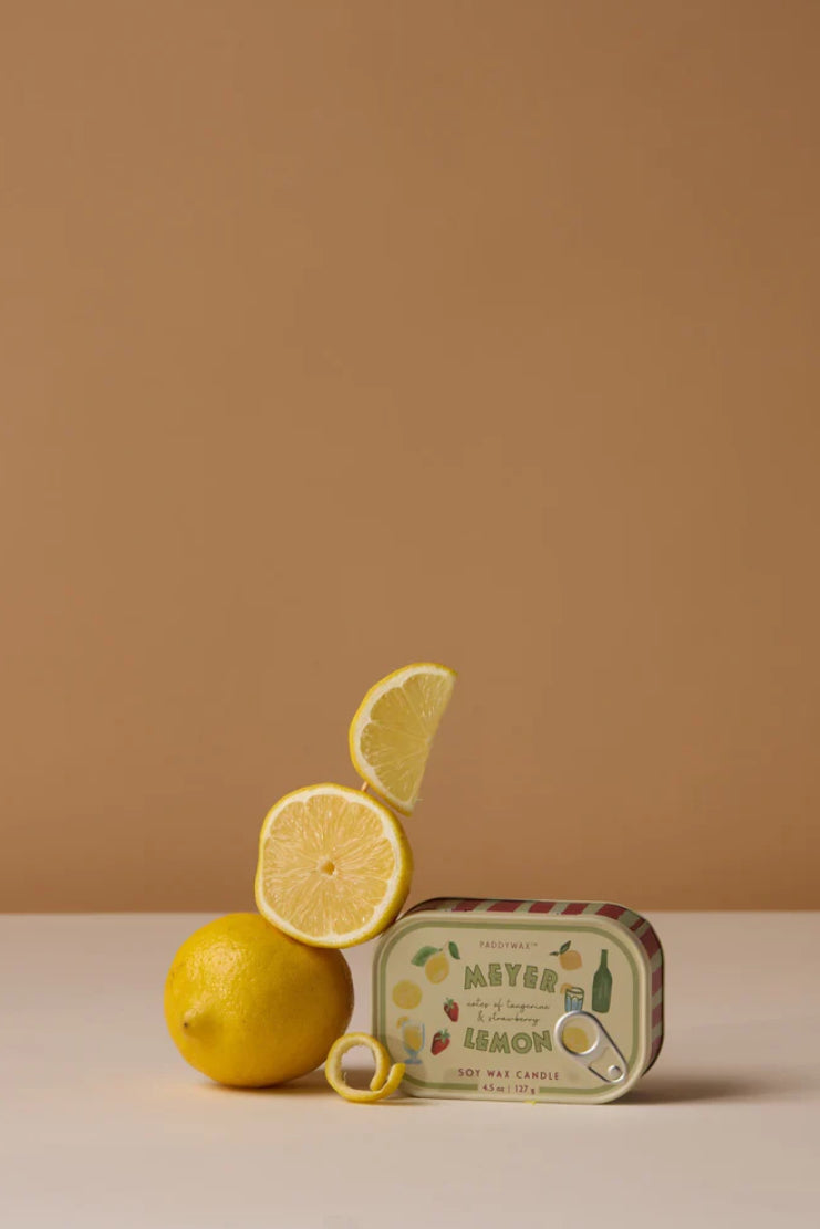 Paddywax Bistro 4.5oz Meyer Lemon Tin Candle