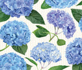Brook Isle Hydrangea Striped Paper Placements- Set of 20