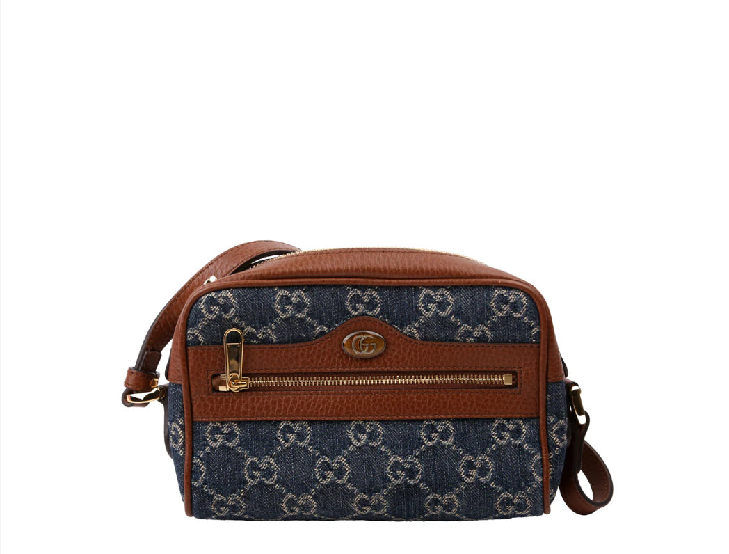 Gucci Mini Ophidia Denim Crossbody