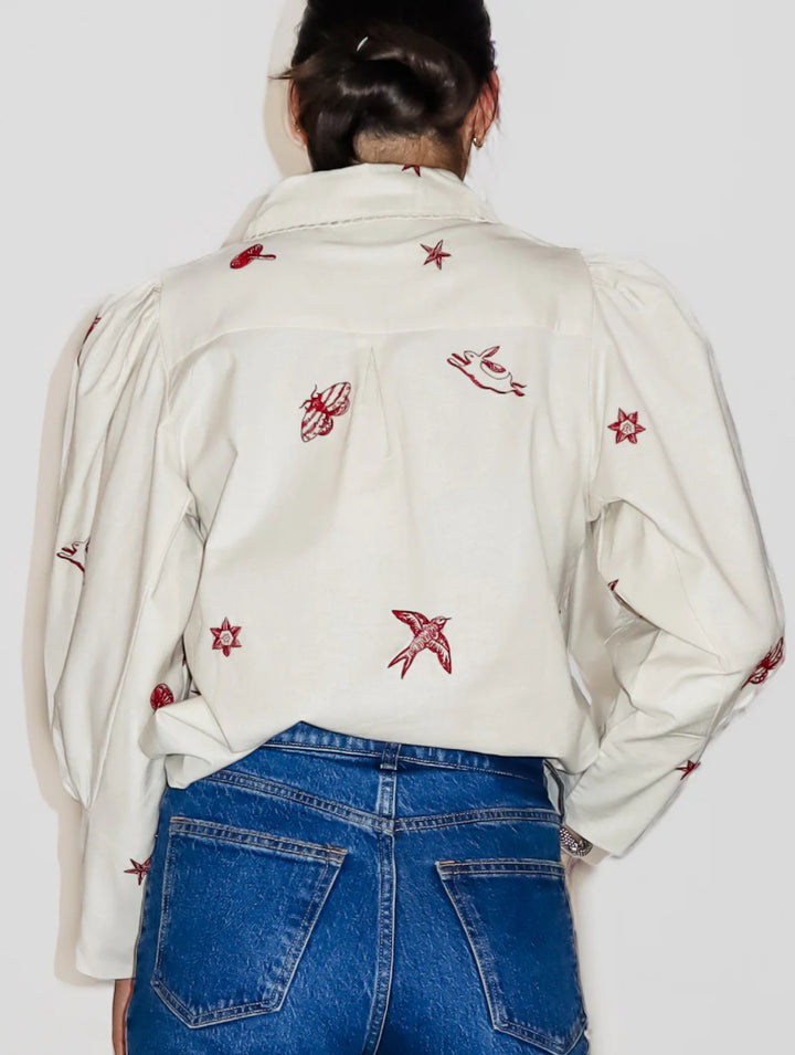 Ciebon Cara Park Life Embroidered Top