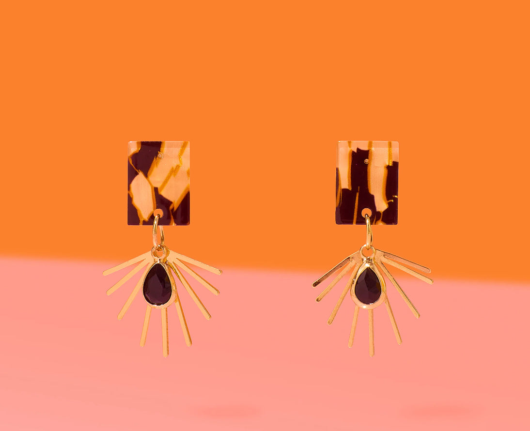 Tribe+Temple Tile Glam Small Dangles