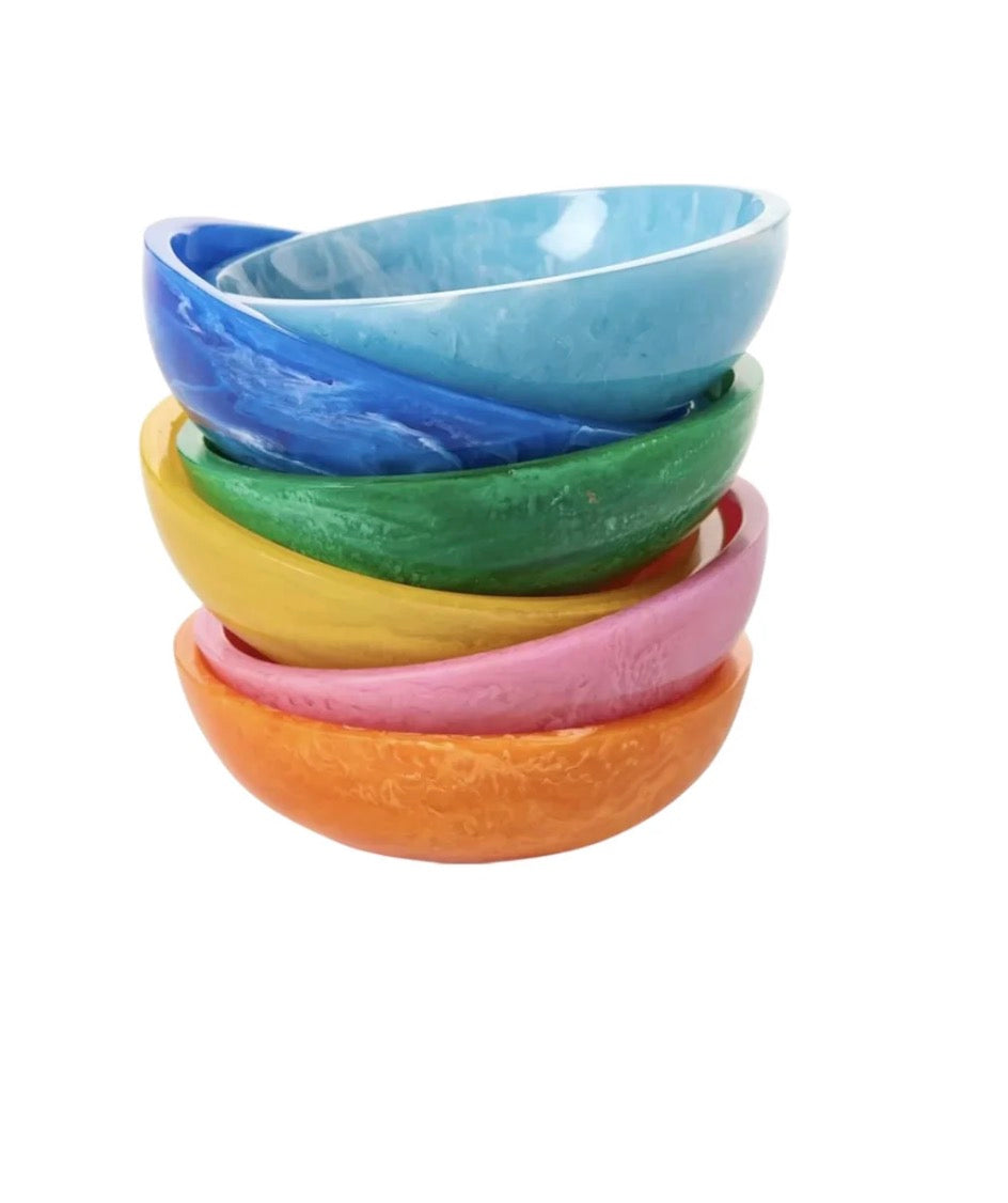 Twos Company Color Pop Round Tidbit Bowls- Set of 6
