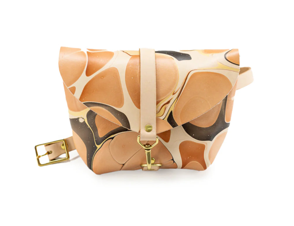 Glad & Young Big Sister Fanny Pack Marbled Neutral