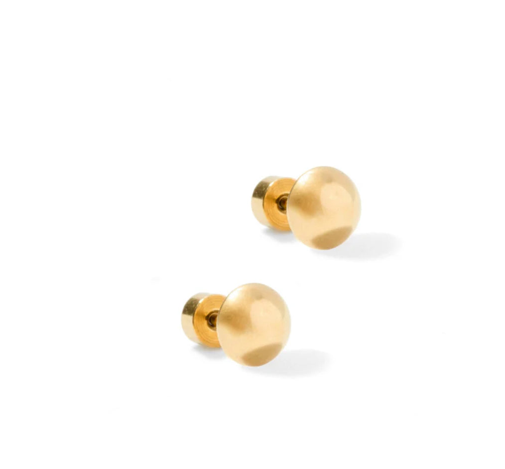 Linny & Co Screwback Stud Earring Vera Round 6MM