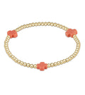 Enewton Signature Cross Bracelet 3mm- Coral
