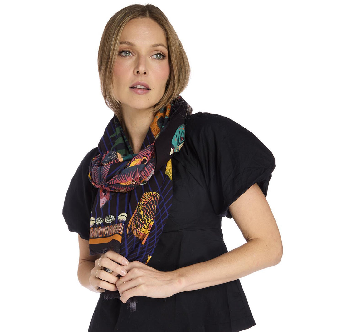 Two Chic Rectangle Silk Scarf