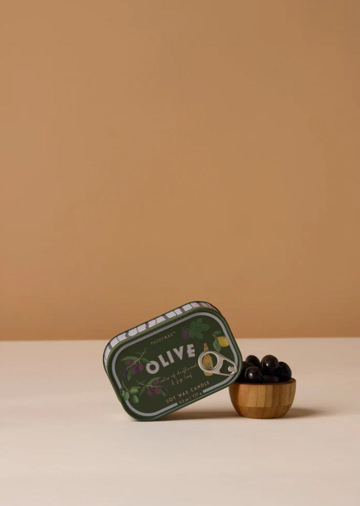 Paddywax Bistro 4.5oz Fig and Olive Tin Candle