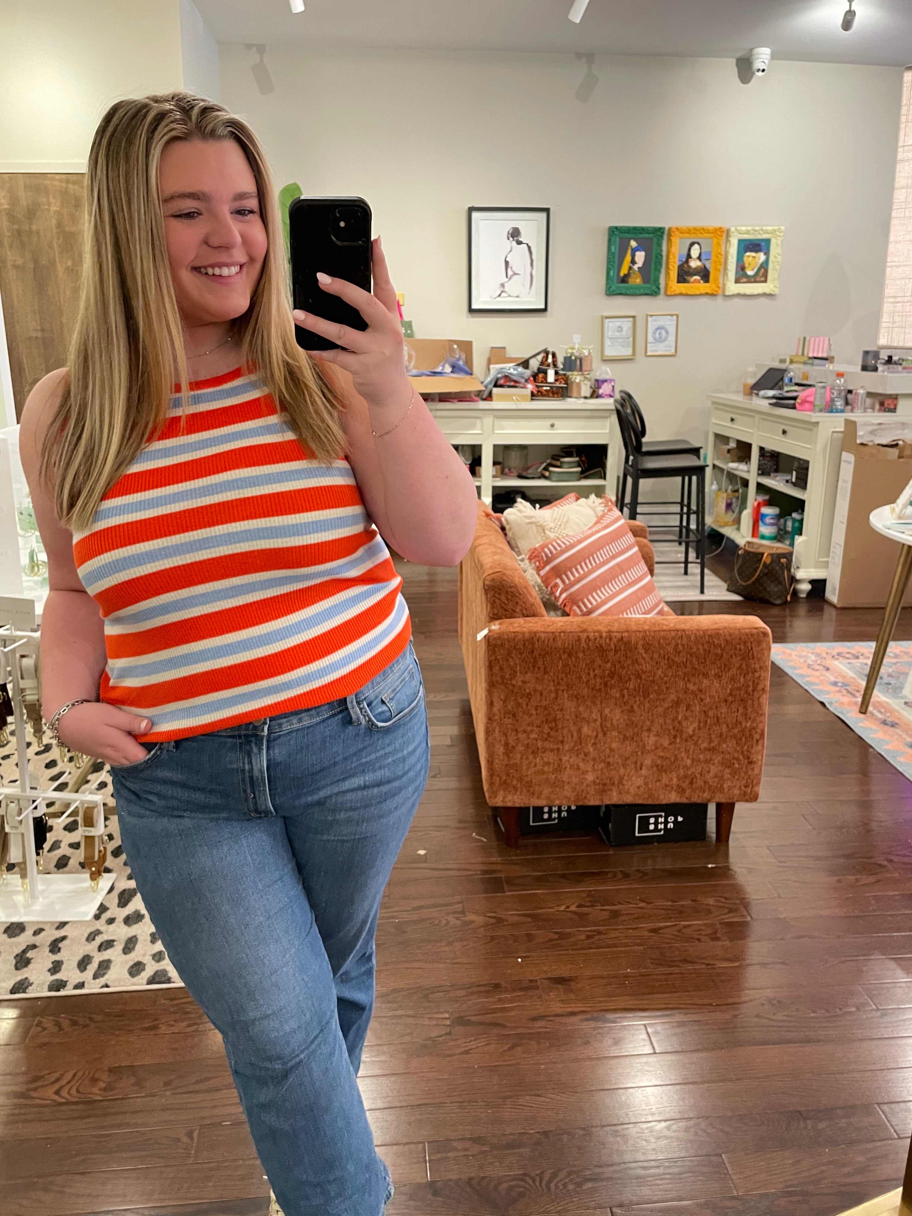 FRNCH Striped Summer Tank