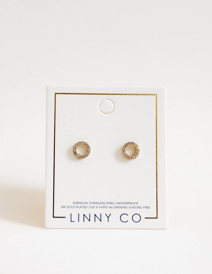 Linny & Co Screwback Stud Earring Lainey Gold