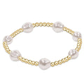 Enewton Admire Gold 3MM Bead Bracelet Pearl