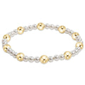 Enewton Pearl Sincerity Pattern 4MM Bead Bracelet Gold