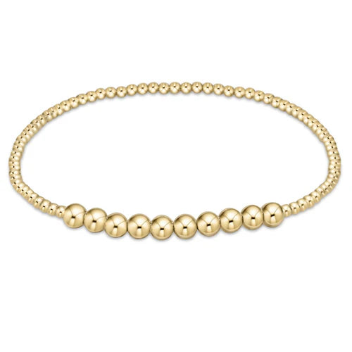 Enewton Classic Gold Beaded Bliss Bracelet 4MM