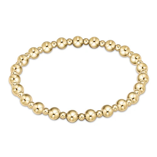Enewton Classic Grateful Pattern Bead Bracelet Gold