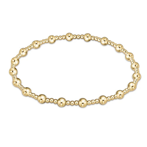 Enewton Classic Sincerity Pattern Bead Bracelet Gold