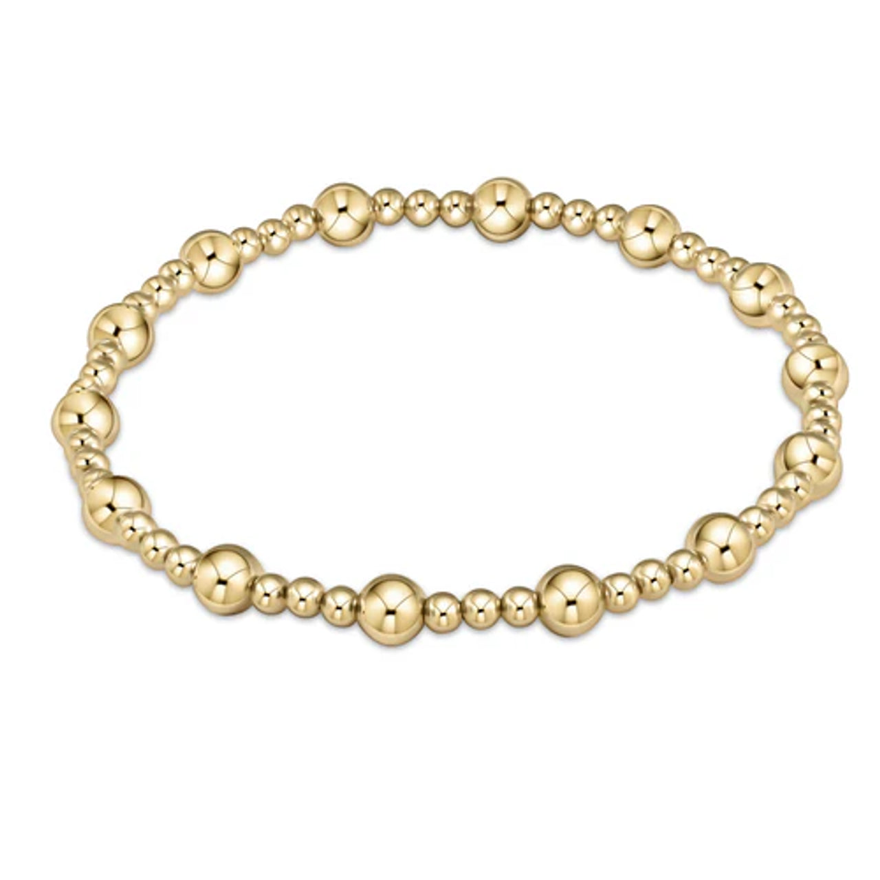 Enewton Classic Sincerity Pattern Bead Bracelet Gold