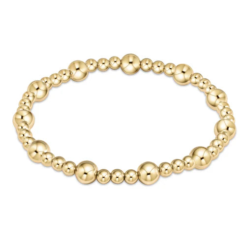 Enewton Classic Sincerity Pattern Bead Bracelet Gold