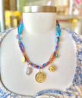 Knotty Bling Colorful Twilly Charm Tie