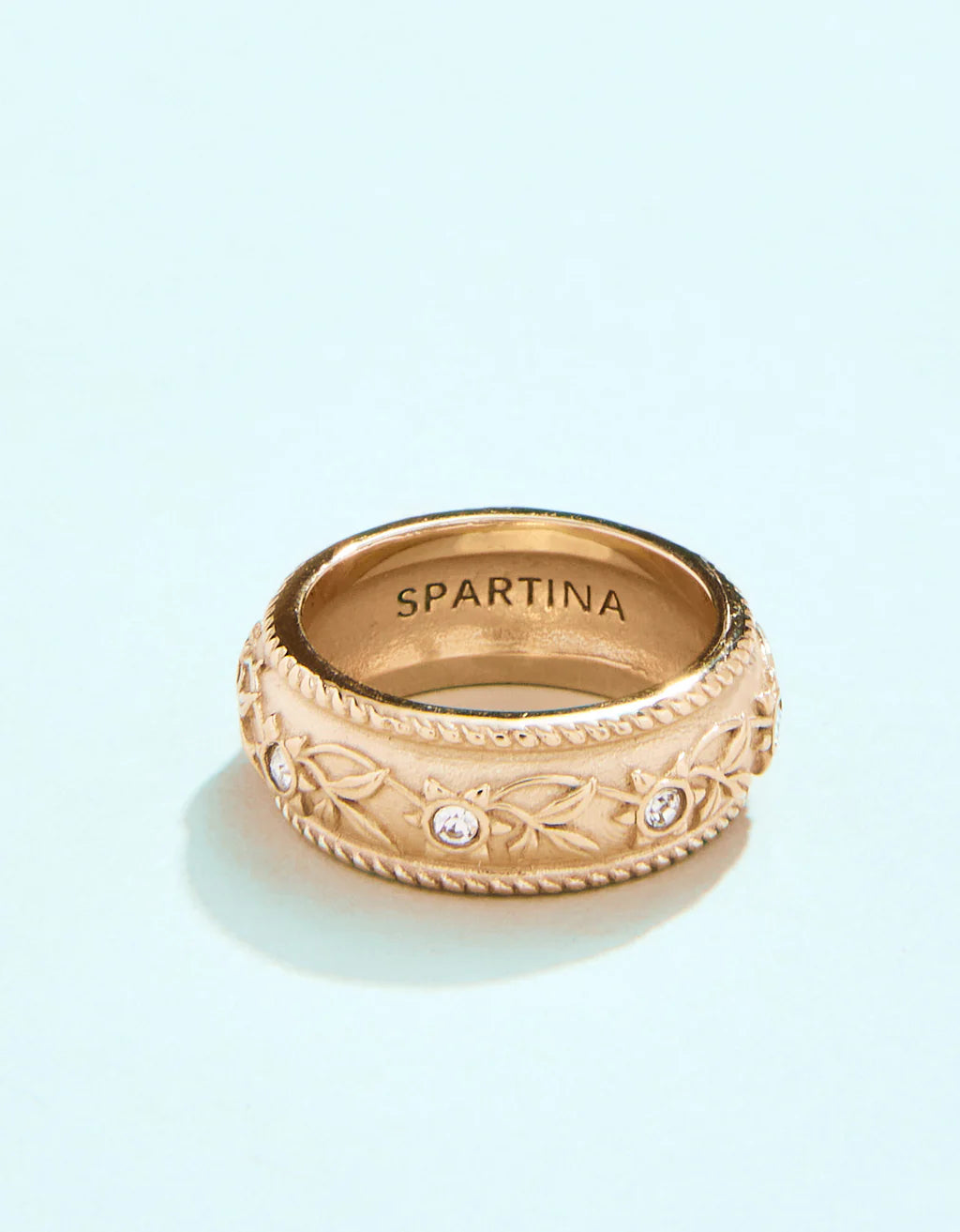 Spartina Hamilton Ring Crystal Gold
