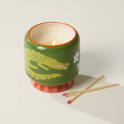 Paddywax 8oz Hand Painted Ceramic Candle