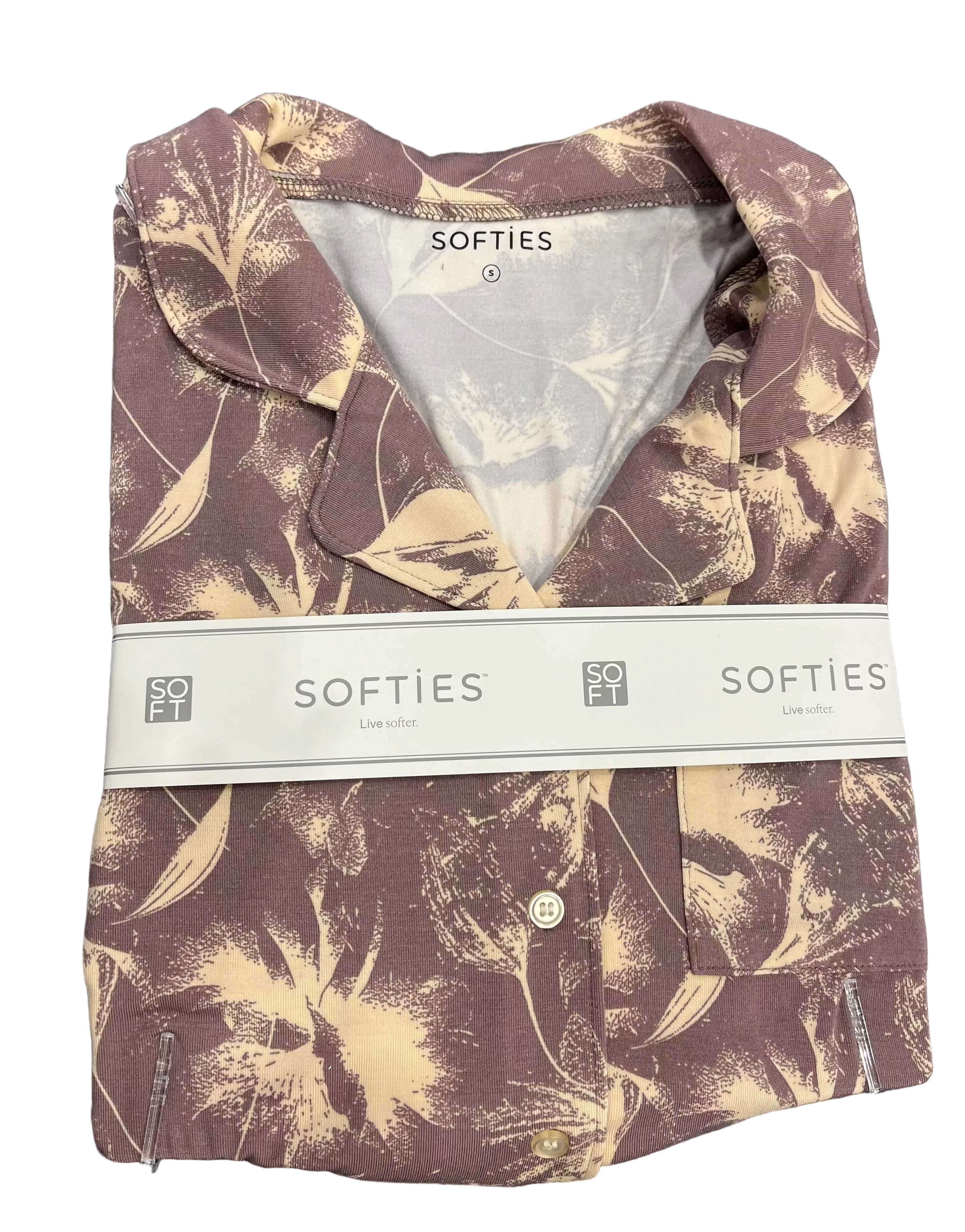 Softies Aria Slim Notch Collar Short PJ Set