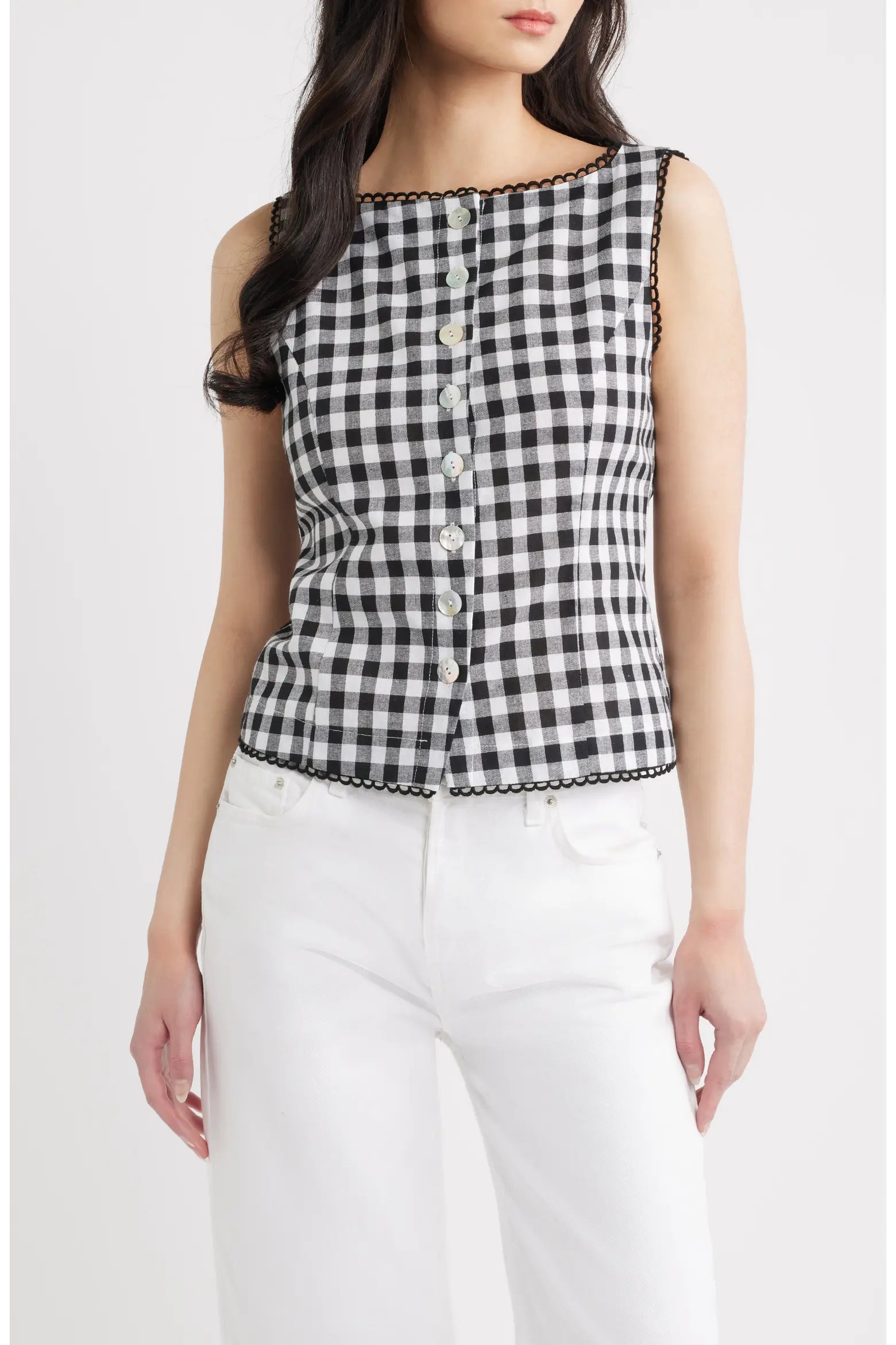 A. Ren Maelle Button Down Top