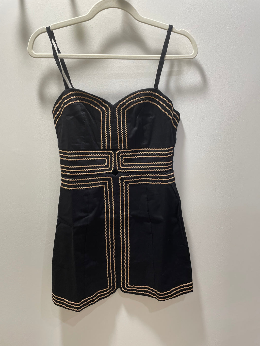 Lace Trimmed Day to Night Mini Dress