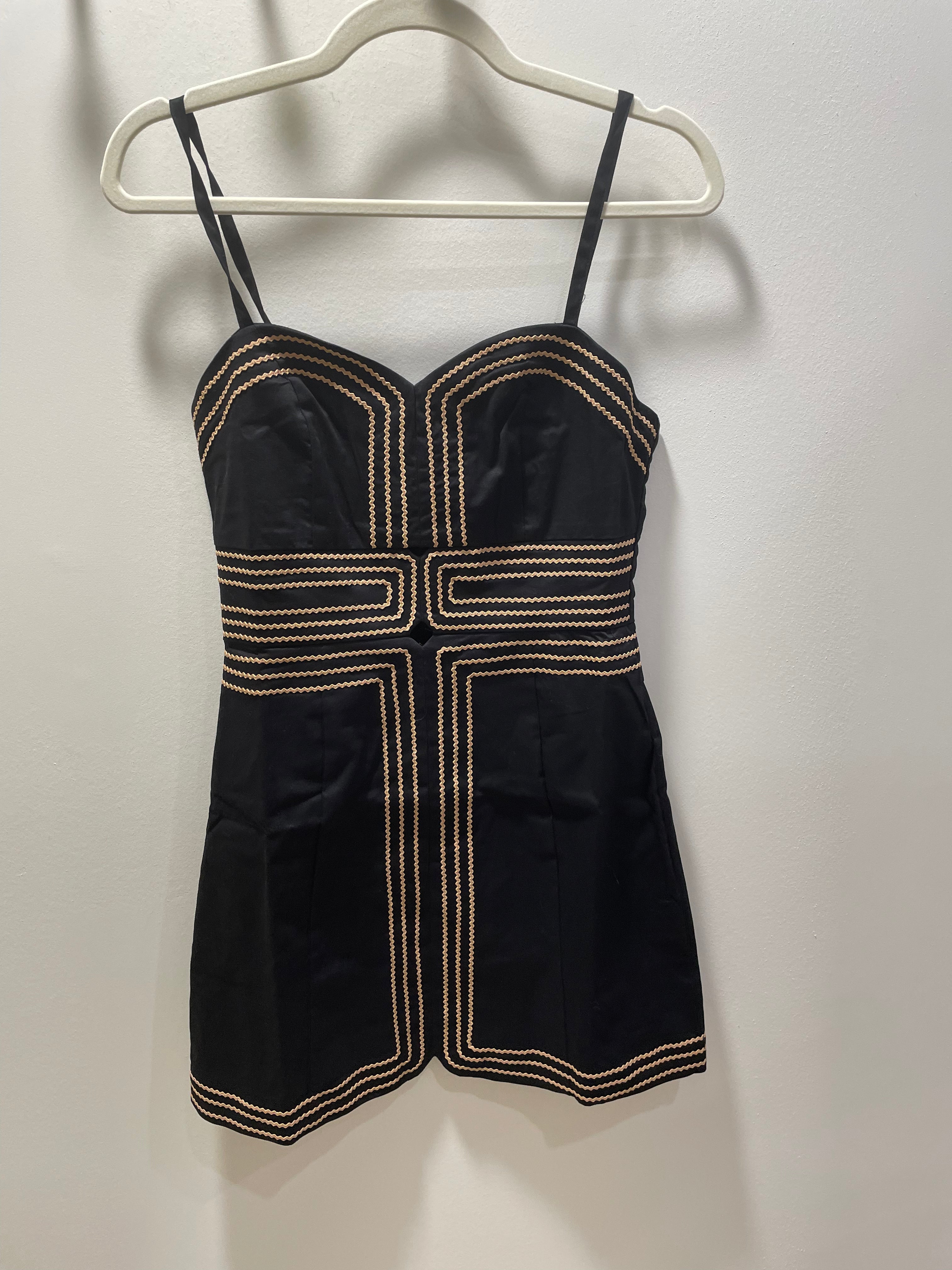 Lace Trimmed Day to Night Mini Dress