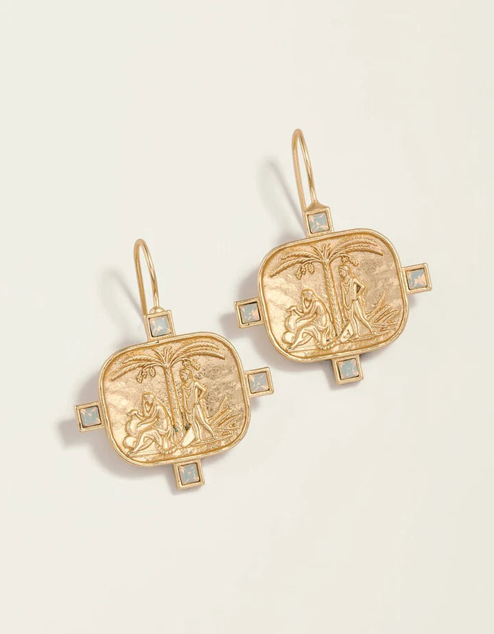 Spartina 449 Kirk’s Bluff Earrings White Opal