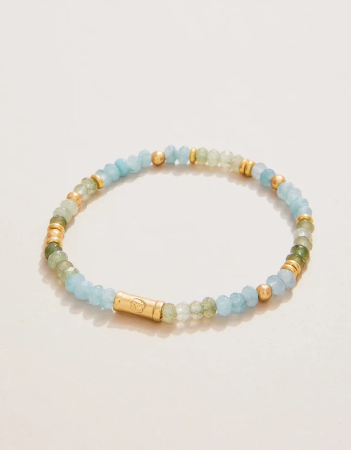 Spartina 449 4mm Stone Stretch Bracelet Blue/Green