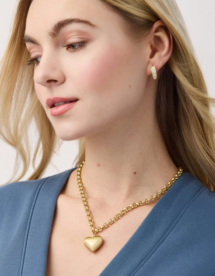 Spartina 449 Anastasia Heart Necklace 18” Gold