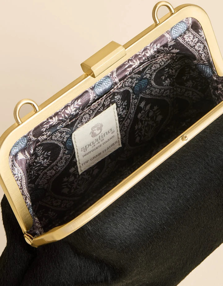 Spartina 449 Cali Clutch Calf Hair Black