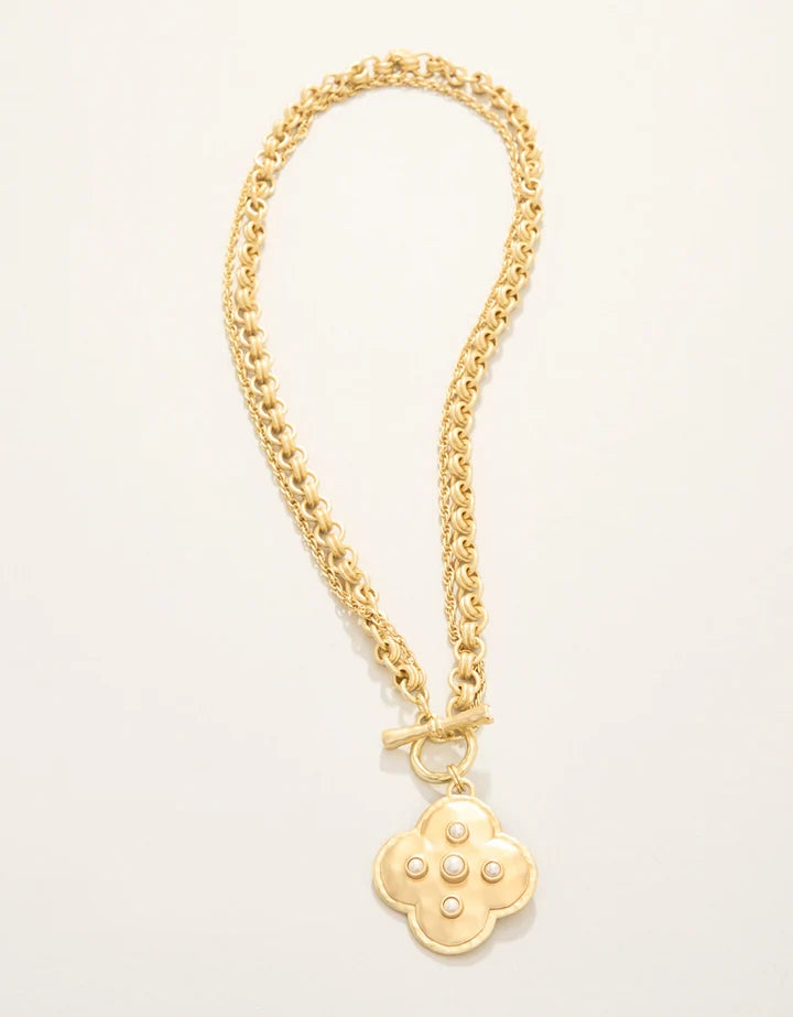 Spartina 449 Estate Toggle Necklace 18” Pearl