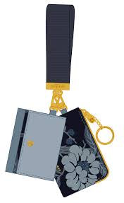 Spartina 449 Grab-n-Go Dual Wristlet Japonica Floral Navy
