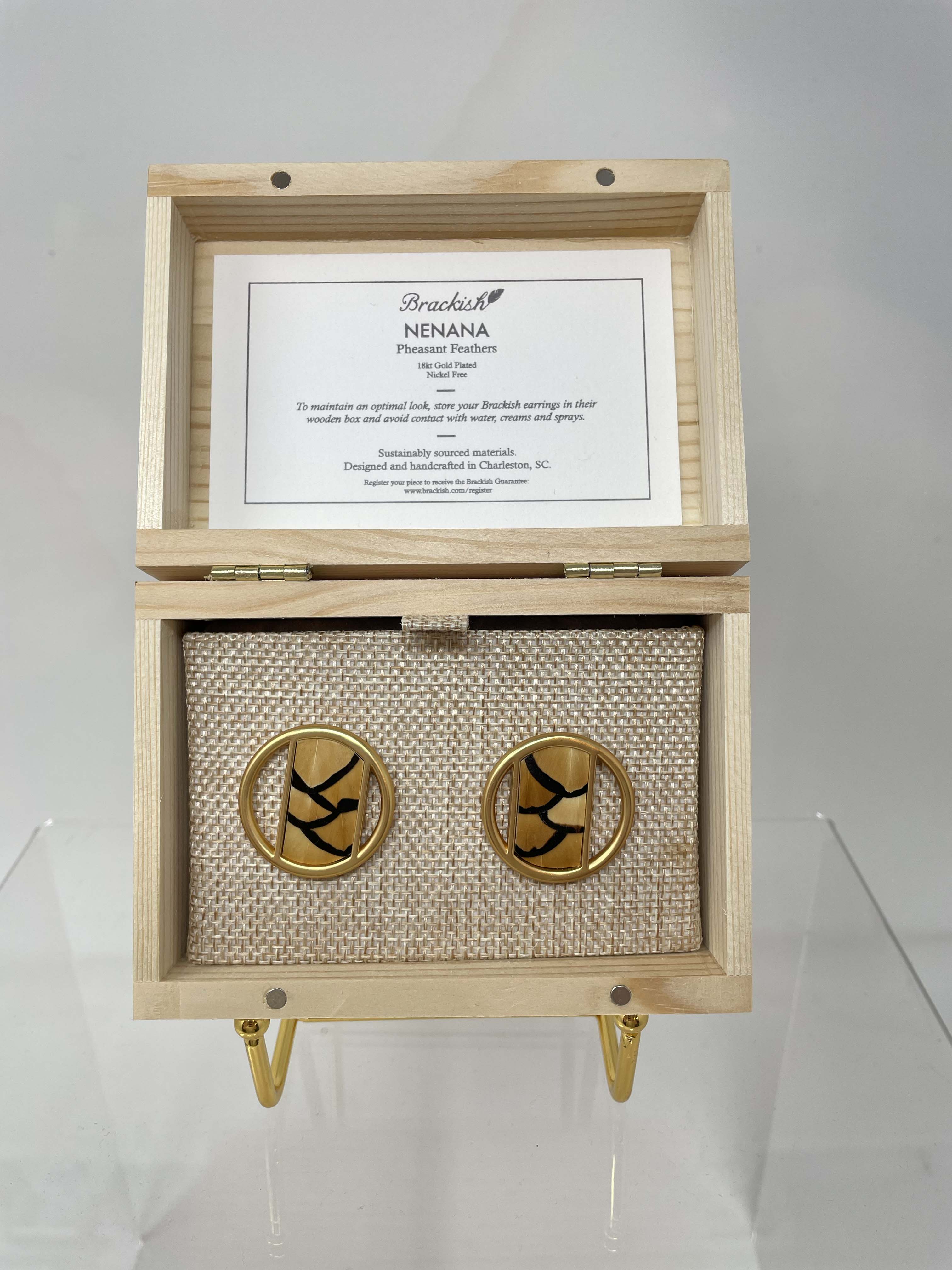 Brackish Nenana Circle Earrings