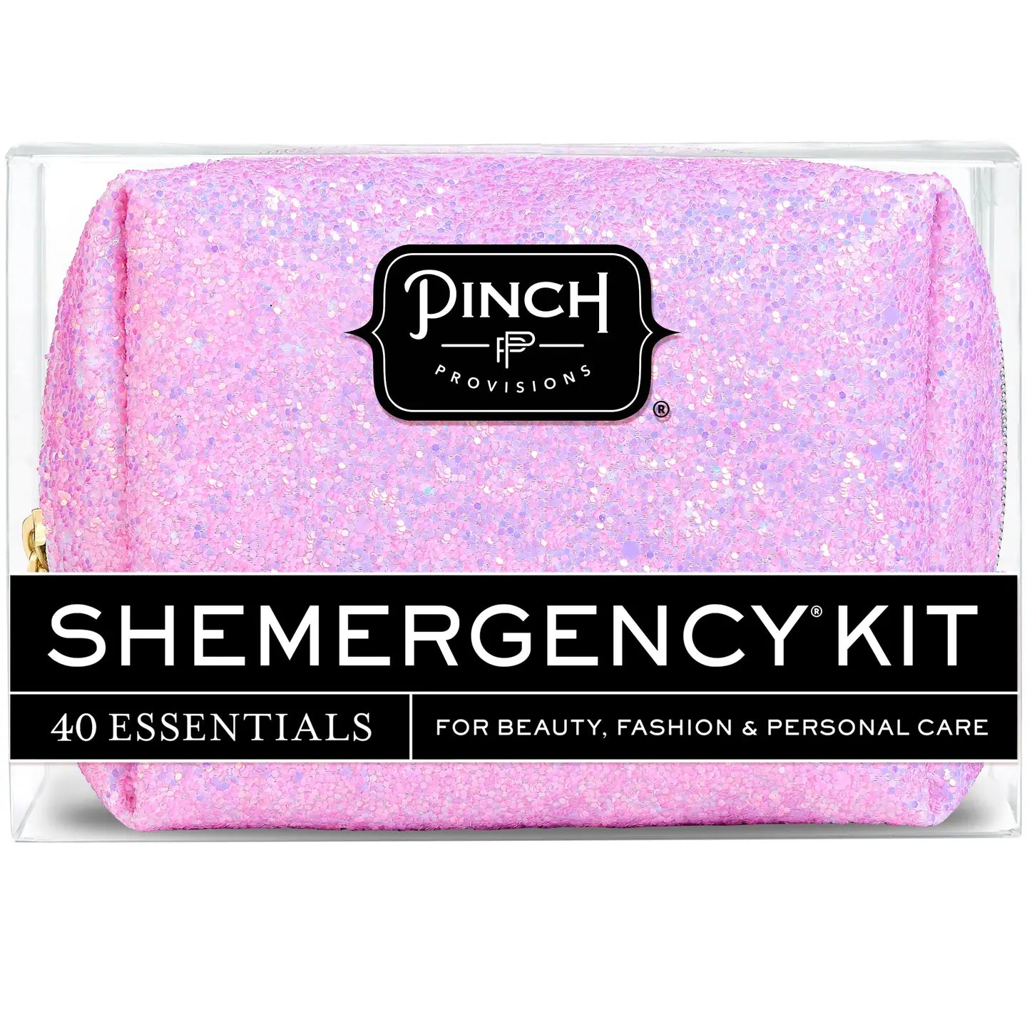 Pinch Provisions Shemergency Kit 40 Essentials - Pink Glitter