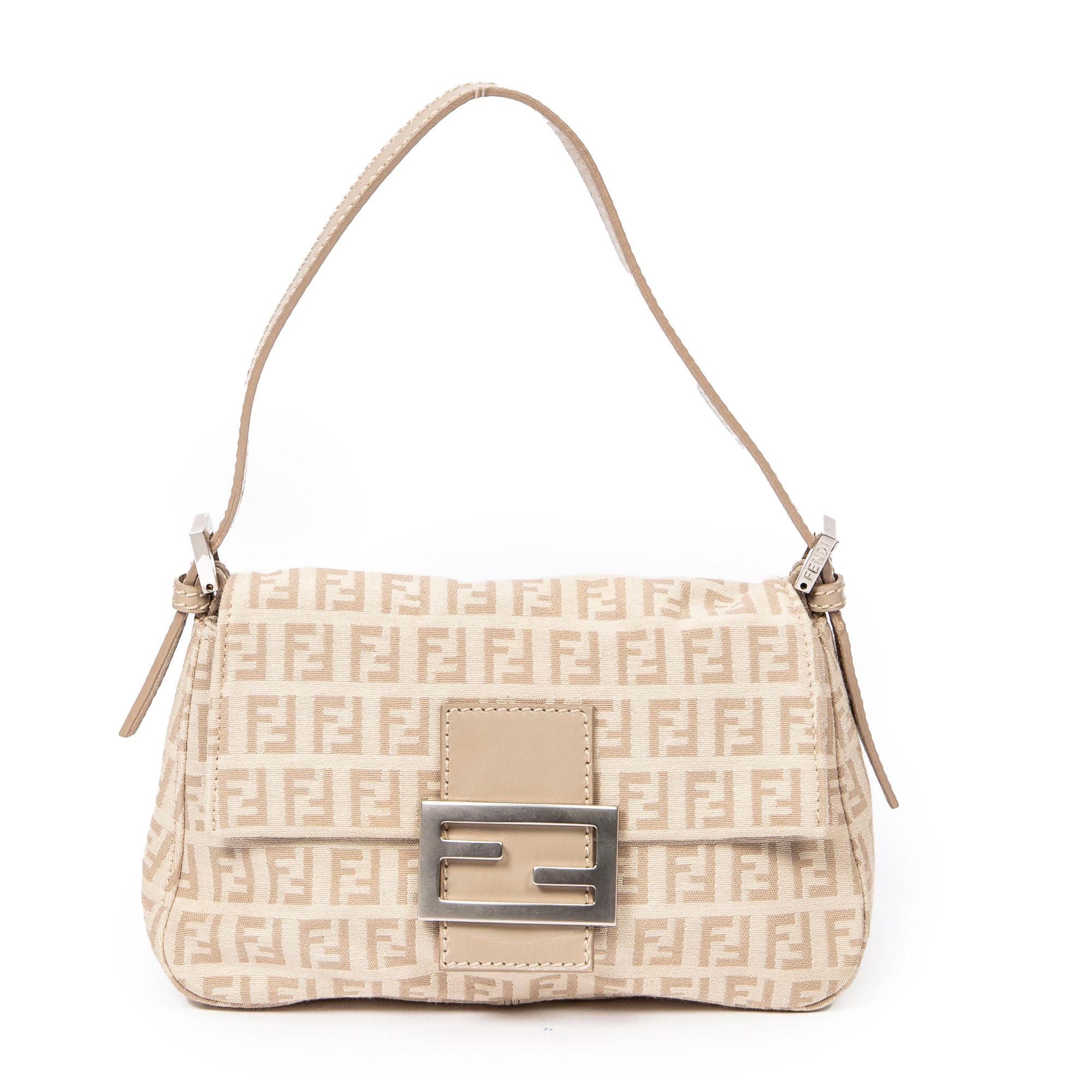 Fendi Mini Mamma Forever Zucchino Canvas Bag
