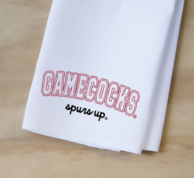 Gamecock Spurs Up Tea Towel