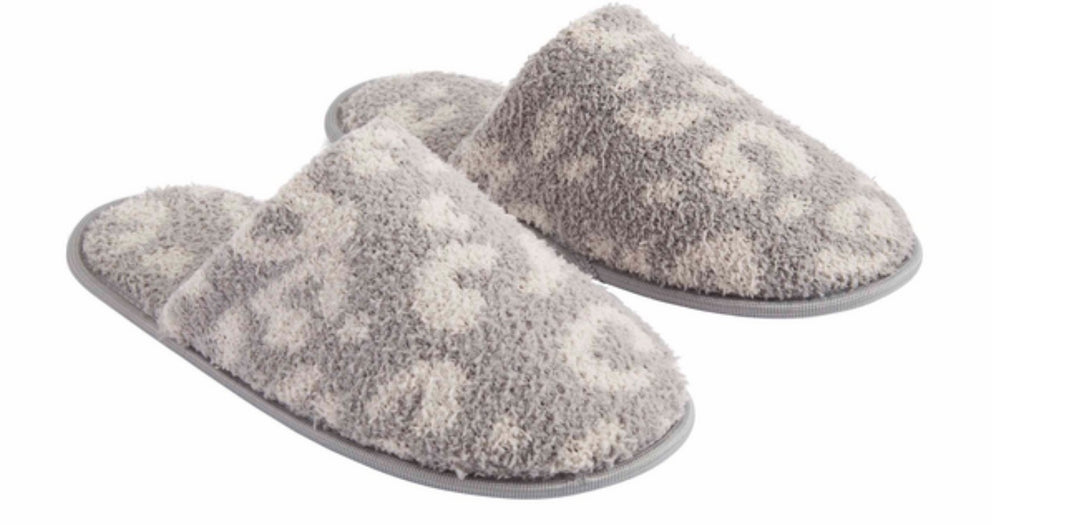 Leopard Chenille Slippers