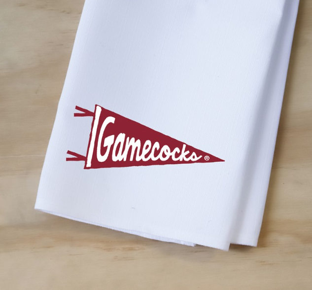 Gamecock Pennant Tea Towel