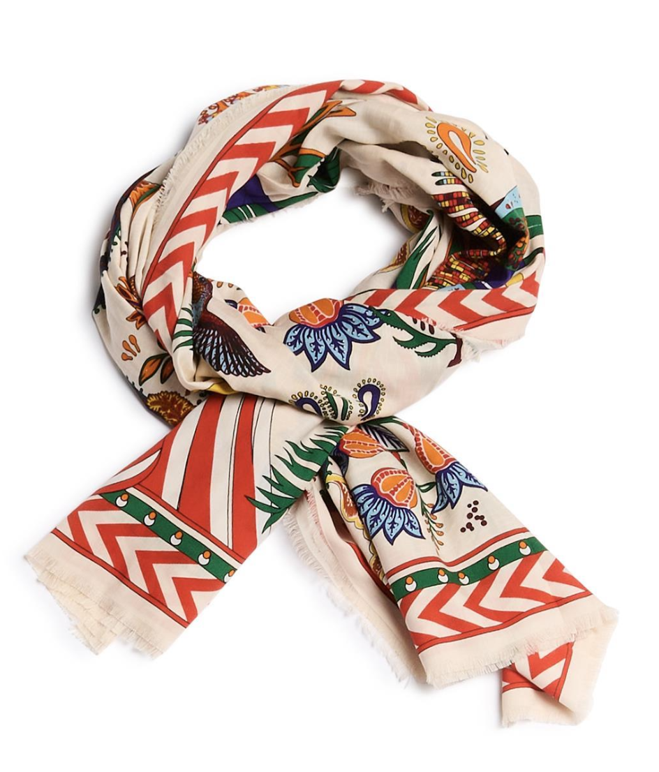 Magic India Beige Rectangle Scarf