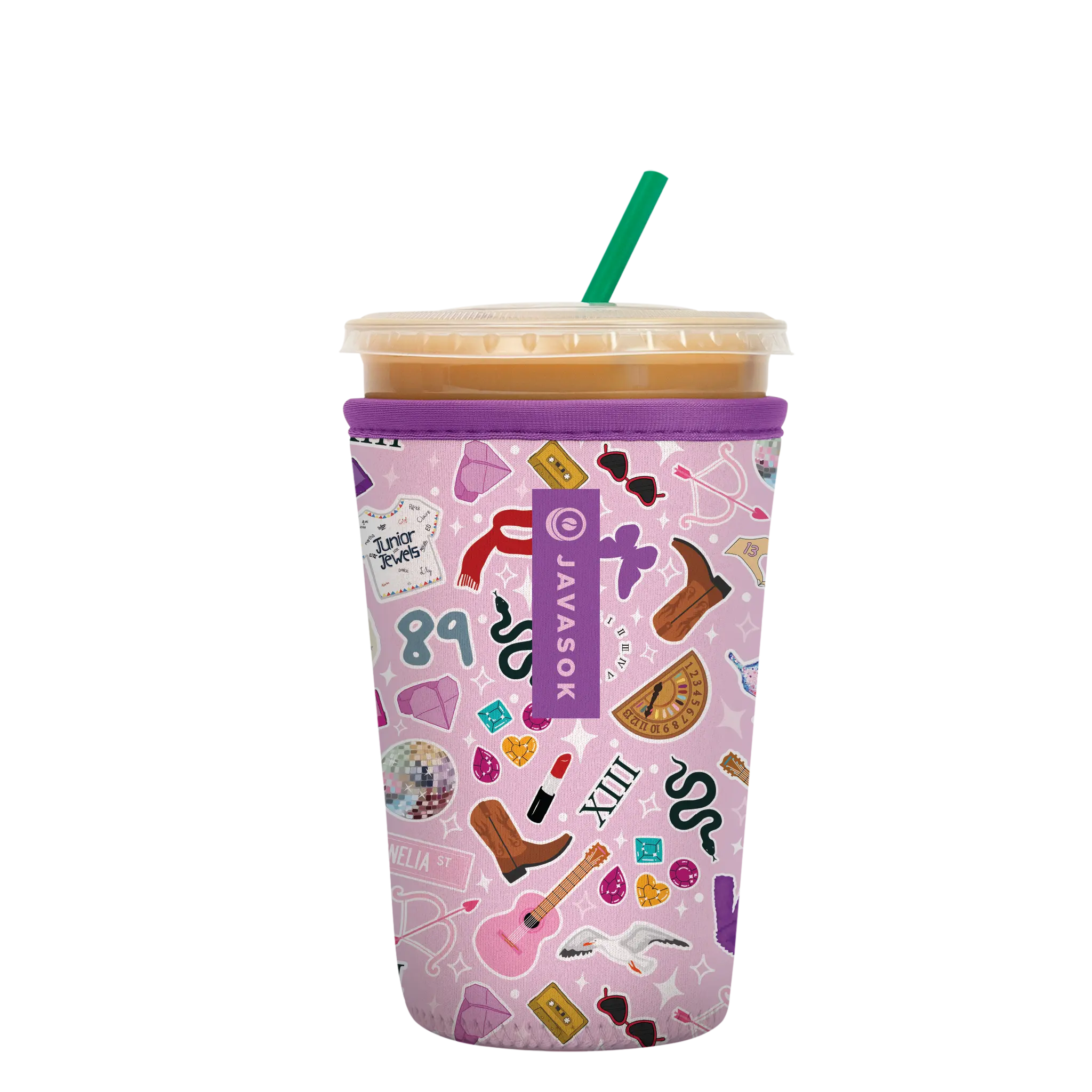Java Sok - Iced Coffee Neoprene Cup Sleeve