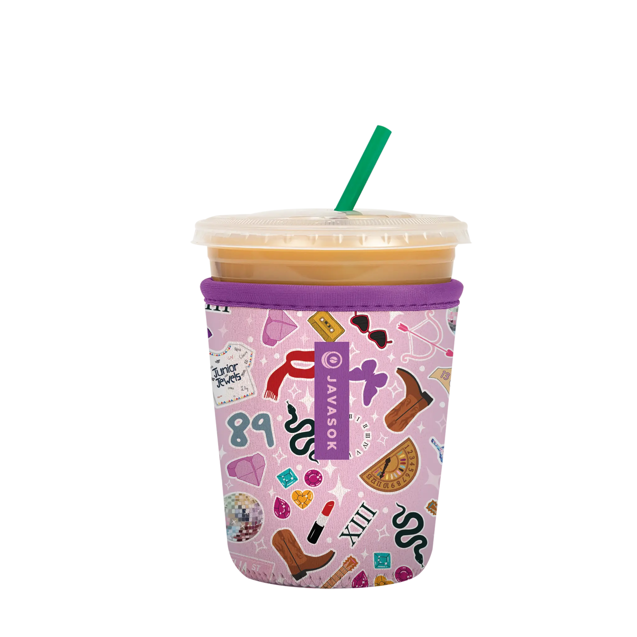 Java Sok - Iced Coffee Neoprene Cup Sleeve