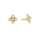 enewton Classic Gold Beaded Signature Cross Stud