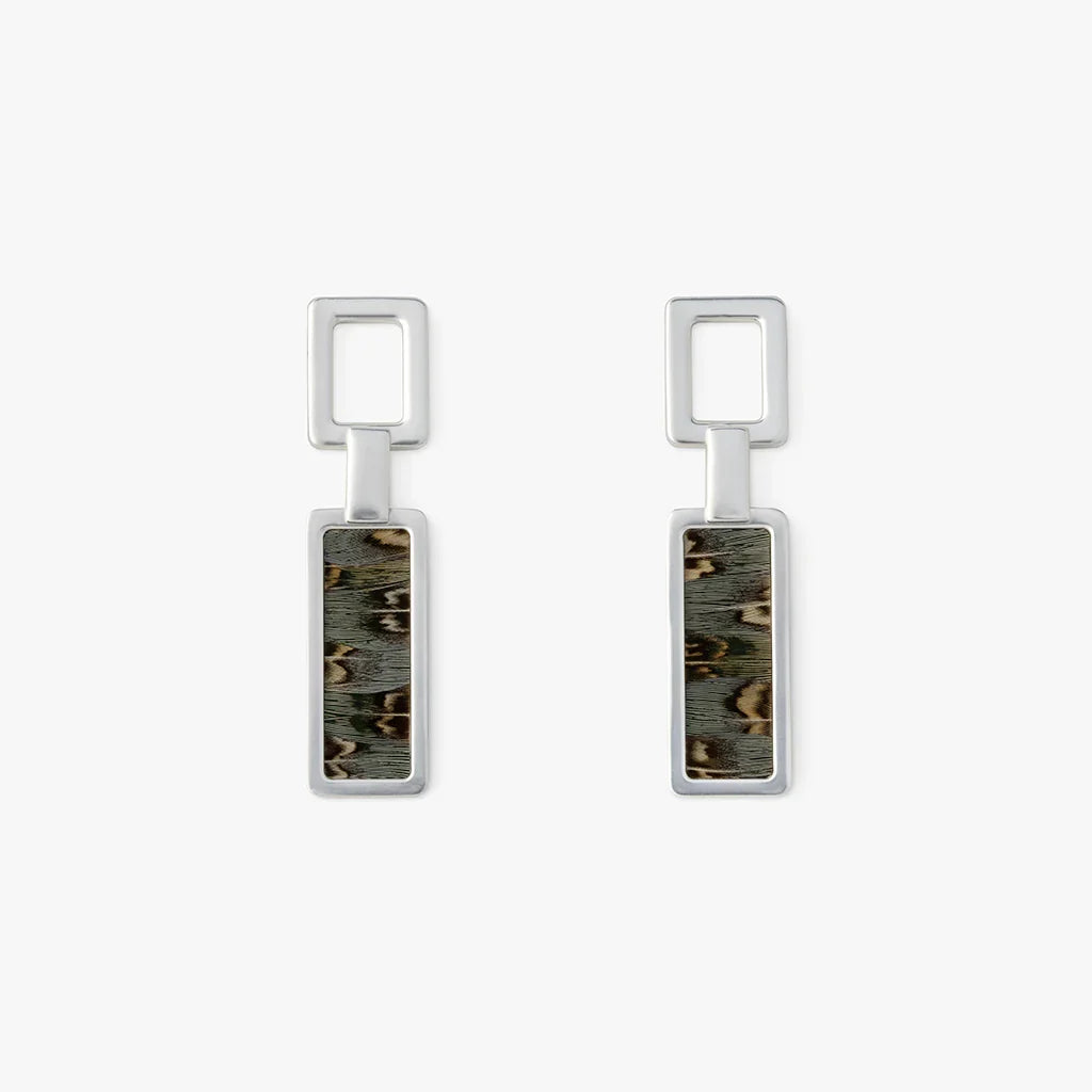 Brackish Kwan Silver Drop Earrings