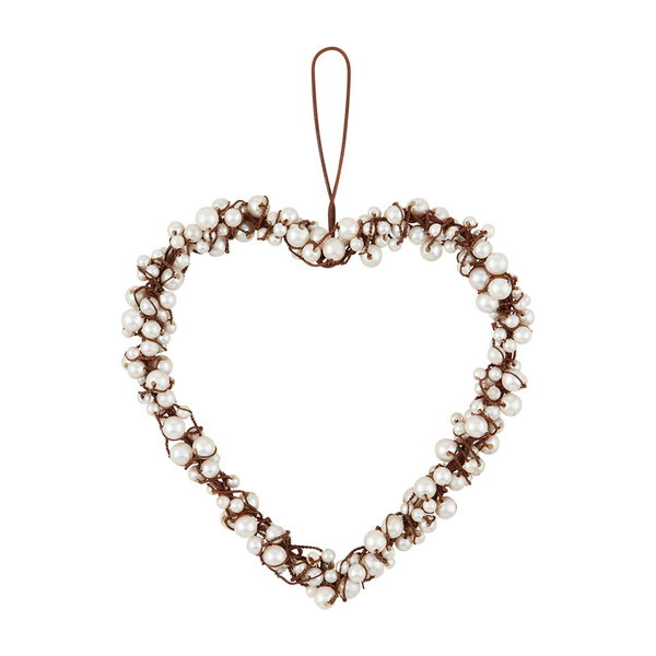 Pearl Wire Heart Decor