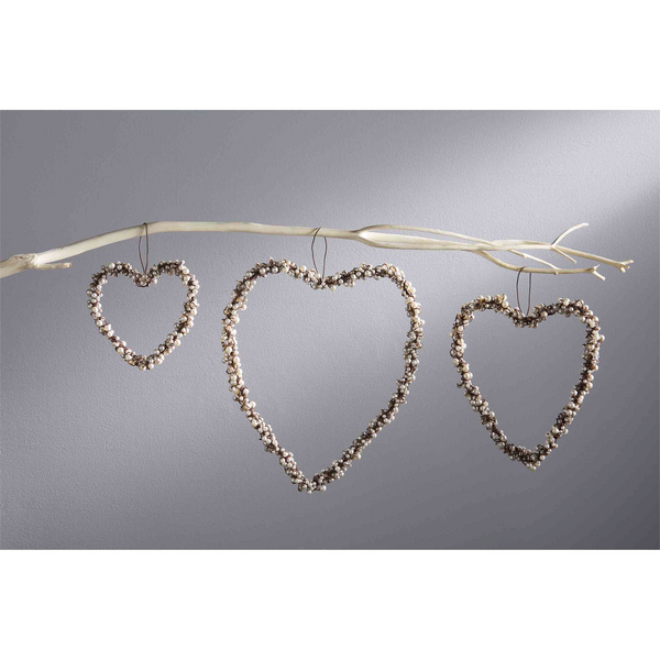 Pearl Wire Heart Decor